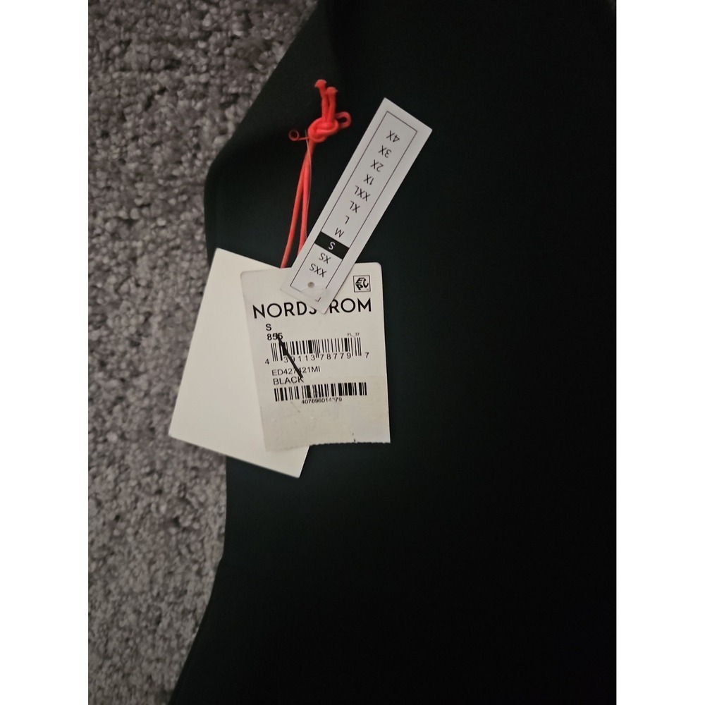 NWT Open Edit Womens Black Stretch Midi Tank Style Dress SMALL - Picture 4 of 6